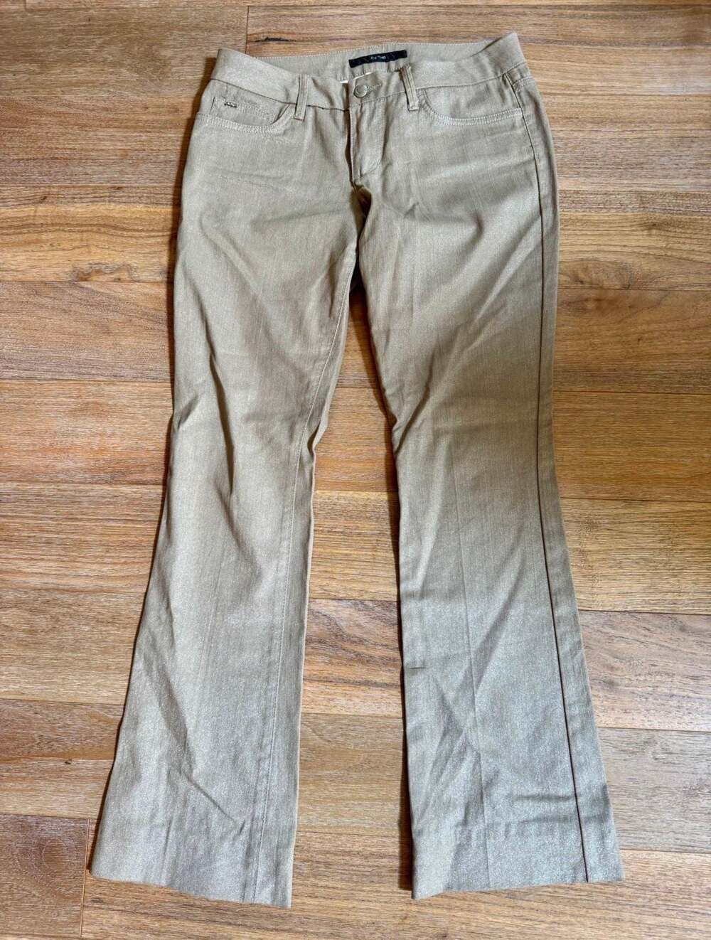 Joe's Jeans Honey Metallic Gold Bootcut Pants Size 28